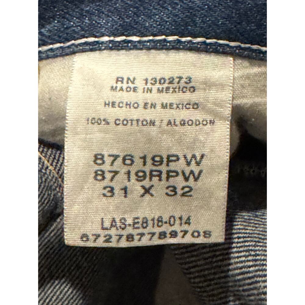 Vintage Y2K Rustler dark blue bootcut high waisted jeans waist 33X32 - Picture 14 of 15